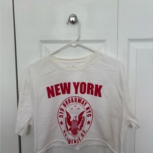 Brandy Melville Cropped Graphic Tee